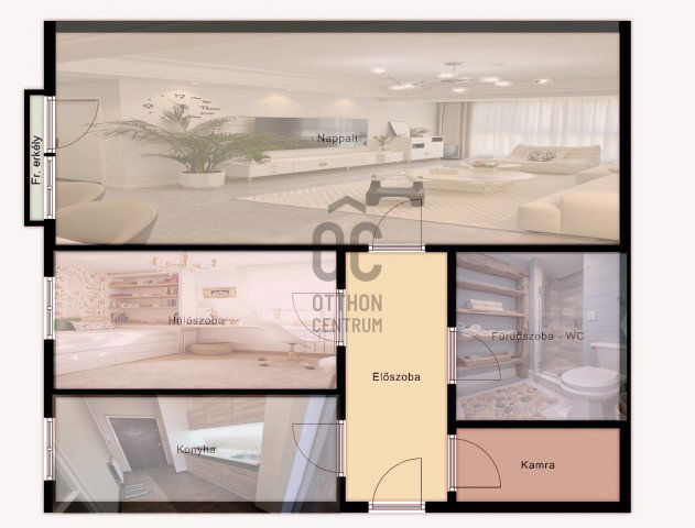 Eladó téglalakás, Debrecenben 47 M Ft, 2 szobás