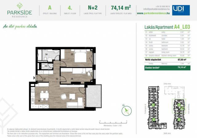 Eladó téglalakás, XIII. kerületben, Visegrádi utcában