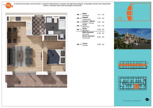 Eladó téglalakás, Balatonlelleén 59.99 M Ft, 2 szobás