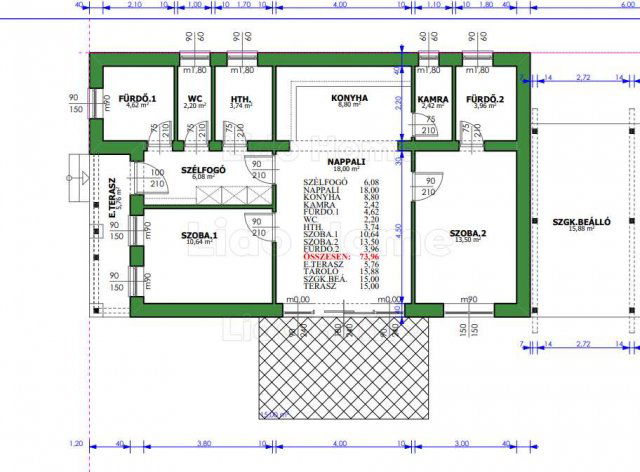 Eladó családi ház, Ságváron 70 M Ft, 3 szobás