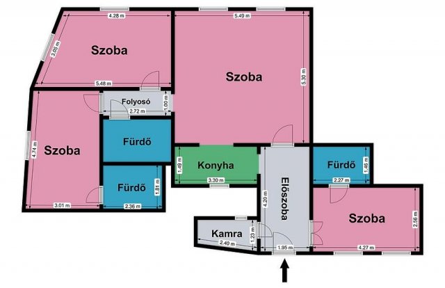 Eladó téglalakás, Budapesten, V. kerületben 125 M Ft, 4 szobás