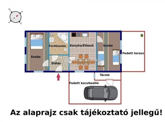 Eladó családi ház, Tápióságon 33.5 M Ft, 2 szobás