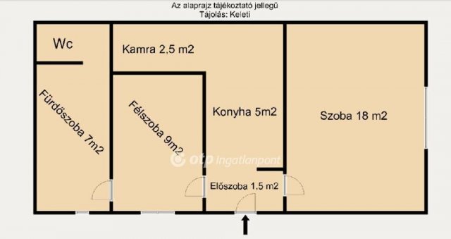 Eladó téglalakás, Budapesten, XIII. kerületben 59.9 M Ft