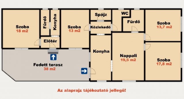 Eladó családi ház, Kiskunhalason 54.9 M Ft, 5 szobás