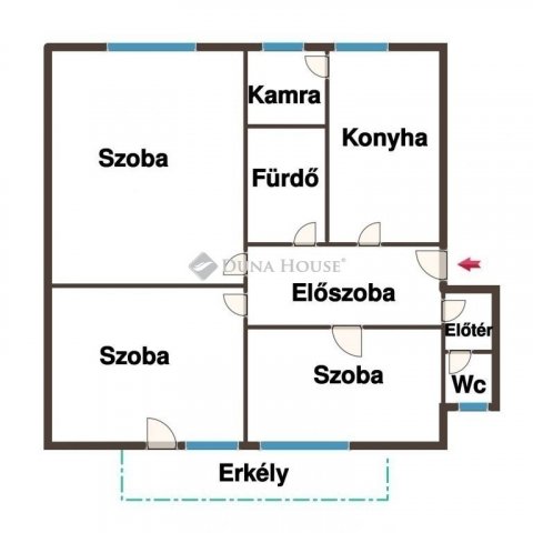 Eladó téglalakás, Kecskeméten 59.99 M Ft, 3 szobás