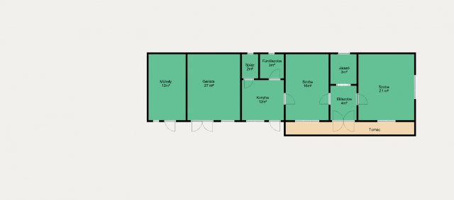 Eladó családi ház, Fancsalon 15 M Ft, 2 szobás