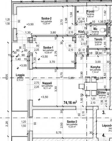 Eladó téglalakás, Tégláson 64.9 M Ft, 1+3 szobás