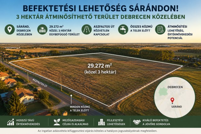 Eladó telek, Sárándon 25 M Ft / költözzbe.hu