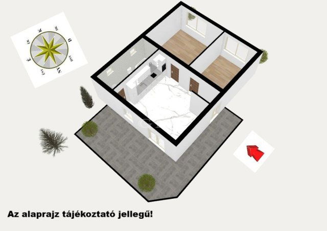 Eladó családi ház, Üllőn 65.9 M Ft, 3 szobás