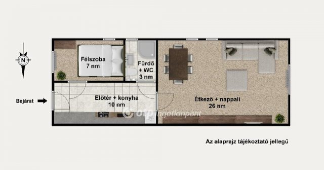 Eladó téglalakás, Budapesten, IX. kerületben 55 M Ft, 1+1 szobás