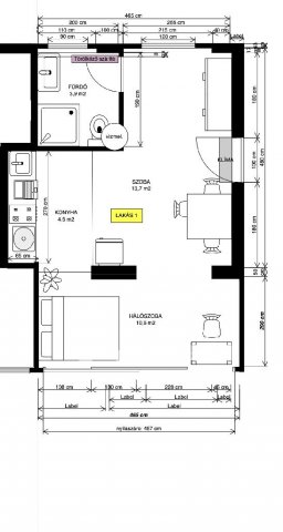 Kiadó téglalakás, albérlet, Szegeden 220 E Ft / hó, 1 szobás