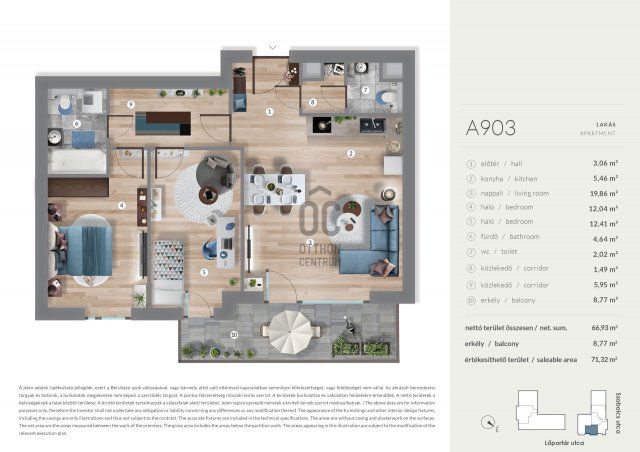 Eladó téglalakás, Budapesten, XIII. kerületben 121.49 M Ft