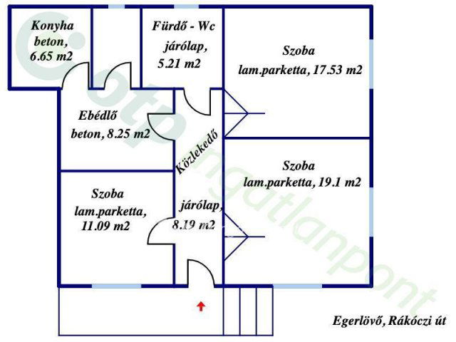 Eladó családi ház, Egerlövőn 20 M Ft, 3 szobás