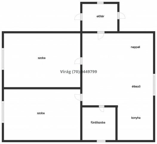 Eladó családi ház, Debrecenben, Halász utcában 84.9 M Ft