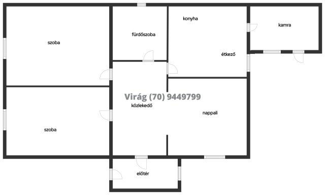 Eladó családi ház, Debrecenben 93 M Ft, 3 szobás