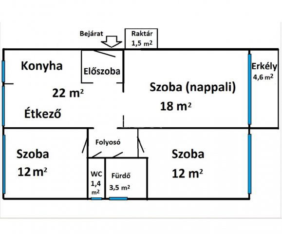 Eladó téglalakás, Gödöllőn 80 M Ft, 3 szobás