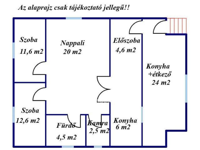 Eladó családi ház, Kiskunlacházán 69.9 M Ft, 2 szobás
