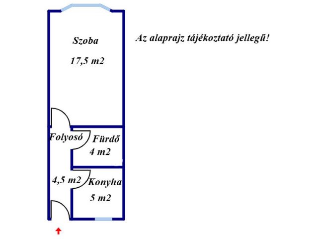 Kiadó téglalakás, albérlet, Gyulán 75 E Ft / hó, 1 szobás