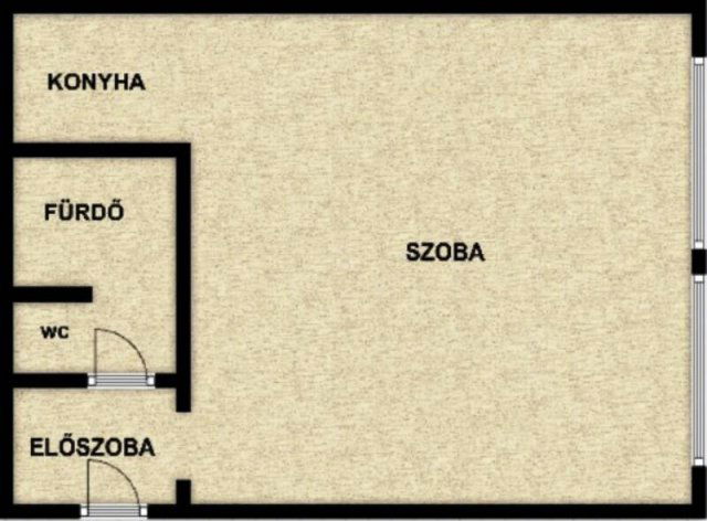 Eladó téglalakás, Budapesten, I. kerületben 60 M Ft, 1 szobás