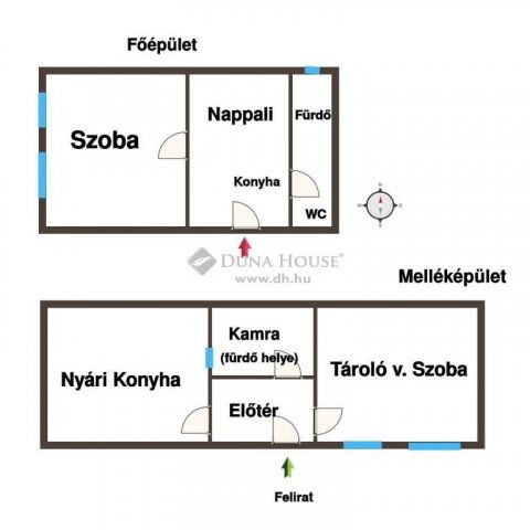 Eladó családi ház, Kiskunfélegyházán 20 M Ft, 1 szobás