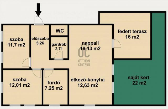 Eladó téglalakás, Monoron 79.99 M Ft, 3 szobás