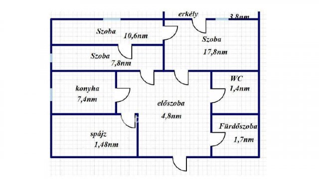 Eladó panellakás, Szekszárdon 35.95 M Ft, 1+2 szobás