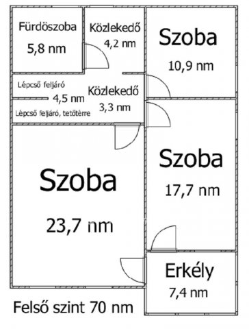 Eladó családi ház, Ajkán 65.9 M Ft, 3+1 szobás