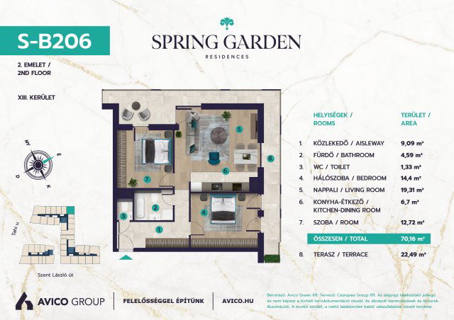 Eladó téglalakás, Budapesten, XIII. kerületben 129.99 M Ft