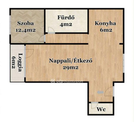 Eladó téglalakás, Debrecenben 74.9 M Ft, 2 szobás