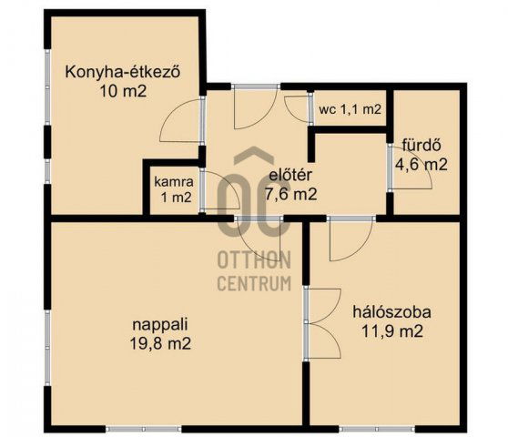 Eladó téglalakás, Budapesten, XX. kerületben 60.5 M Ft, 2 szobás