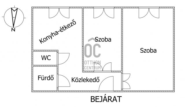 Eladó panellakás, Miskolcon 33 M Ft, 2 szobás
