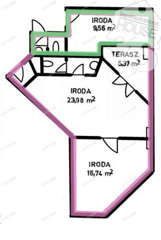 Eladó iroda, Kecskeméten 40 M Ft, 3 szobás / költözzbe.hu