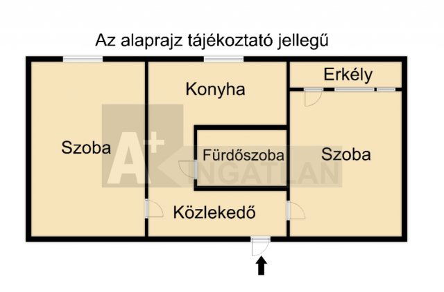Eladó panellakás, Szegeden 46.9 M Ft, 2 szobás