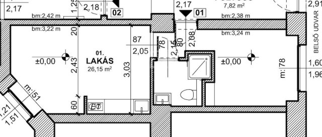 Eladó téglalakás, Budapesten, VII. kerületben 45.9 M Ft