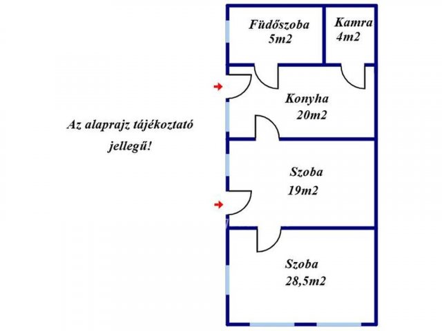 Eladó családi ház, Mezőberényben 13.5 M Ft, 2 szobás