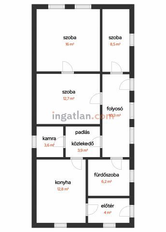 Eladó családi ház, Dombiratoson 4.9 M Ft, 3 szobás