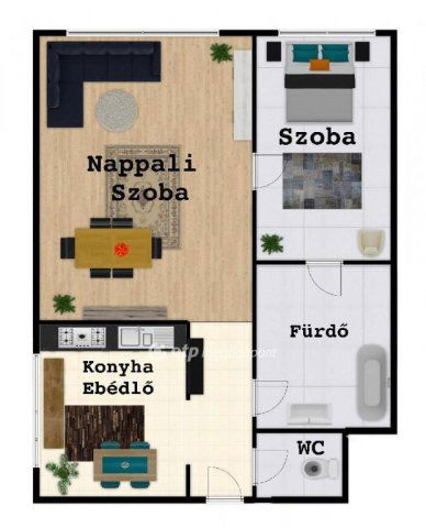 Eladó panellakás, Debrecenben 72.9 M Ft, 2 szobás