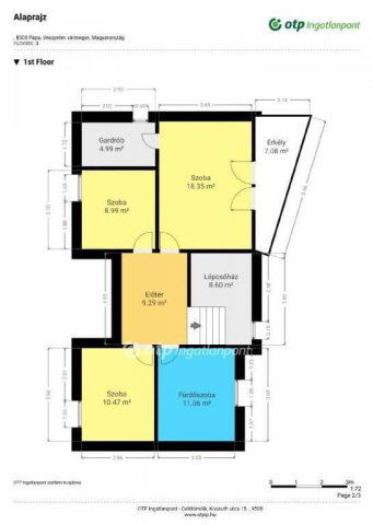 Eladó családi ház, Pápán 117 M Ft, 2+2 szobás