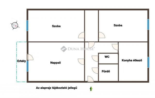 Eladó panellakás, Debrecenben 58.9 M Ft, 3 szobás