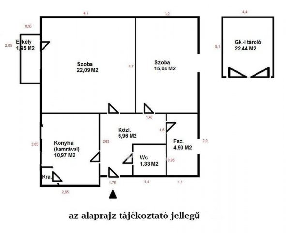 Eladó téglalakás, Szegeden 68.4 M Ft, 2 szobás