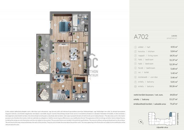 Eladó téglalakás, Budapesten, XIII. kerületben 119.99 M Ft