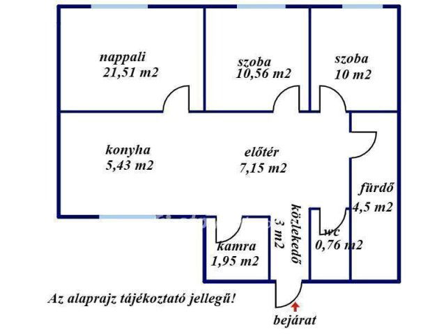 Eladó panellakás, Kecskeméten 44.8 M Ft, 3 szobás