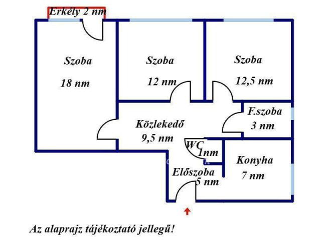 Eladó panellakás, Gyulán 39.5 M Ft, 3 szobás