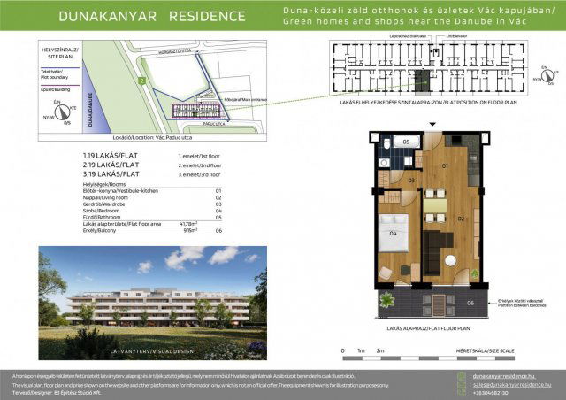 Eladó téglalakás, Vácon, Paduc utcában 61 M Ft, 2 szobás