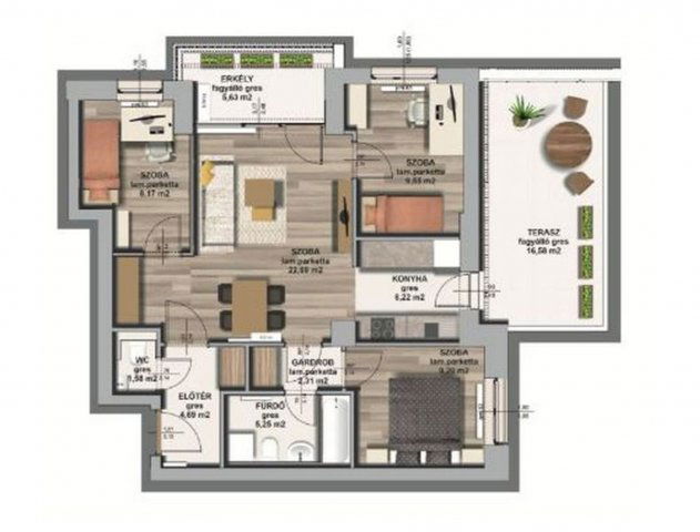 Eladó téglalakás, Zalaegerszegen 88.66 M Ft, 4 szobás