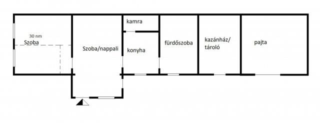 Eladó családi ház, Pápocon 13.5 M Ft, 3 szobás