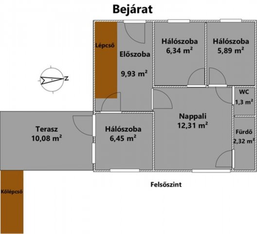 Eladó nyaraló, Ábrahámhegyen 114 M Ft, 2+3 szobás