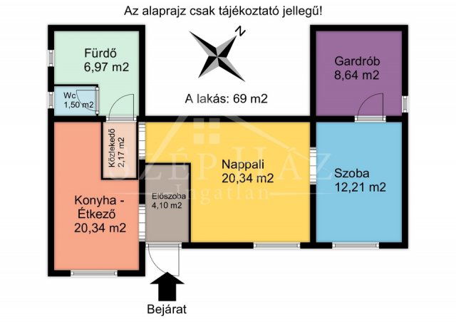 Eladó téglalakás, Pécsett 69 M Ft, 3 szobás