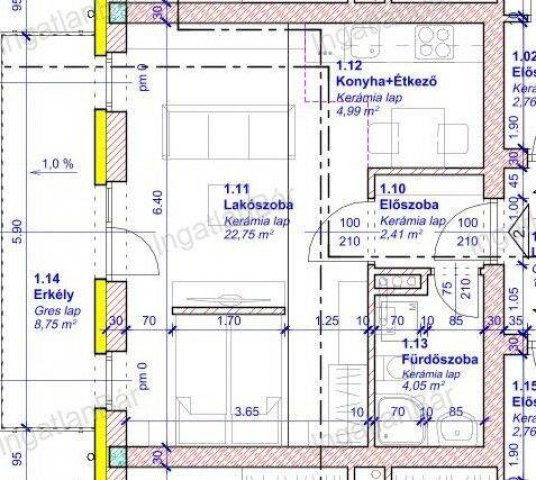Eladó téglalakás, Nyíregyházán 40.99 M Ft, 1 szobás