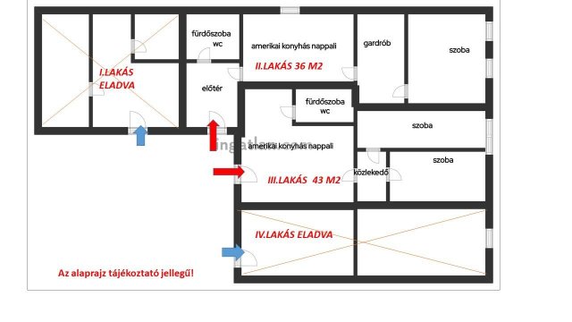 Eladó téglalakás, Kiskunlacházán 35.99 M Ft, 1+1 szobás